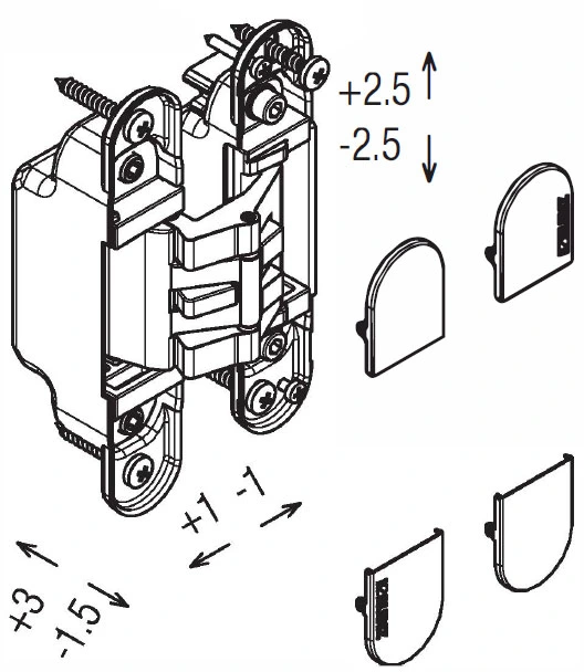 Nakladki na zawiasy K2760